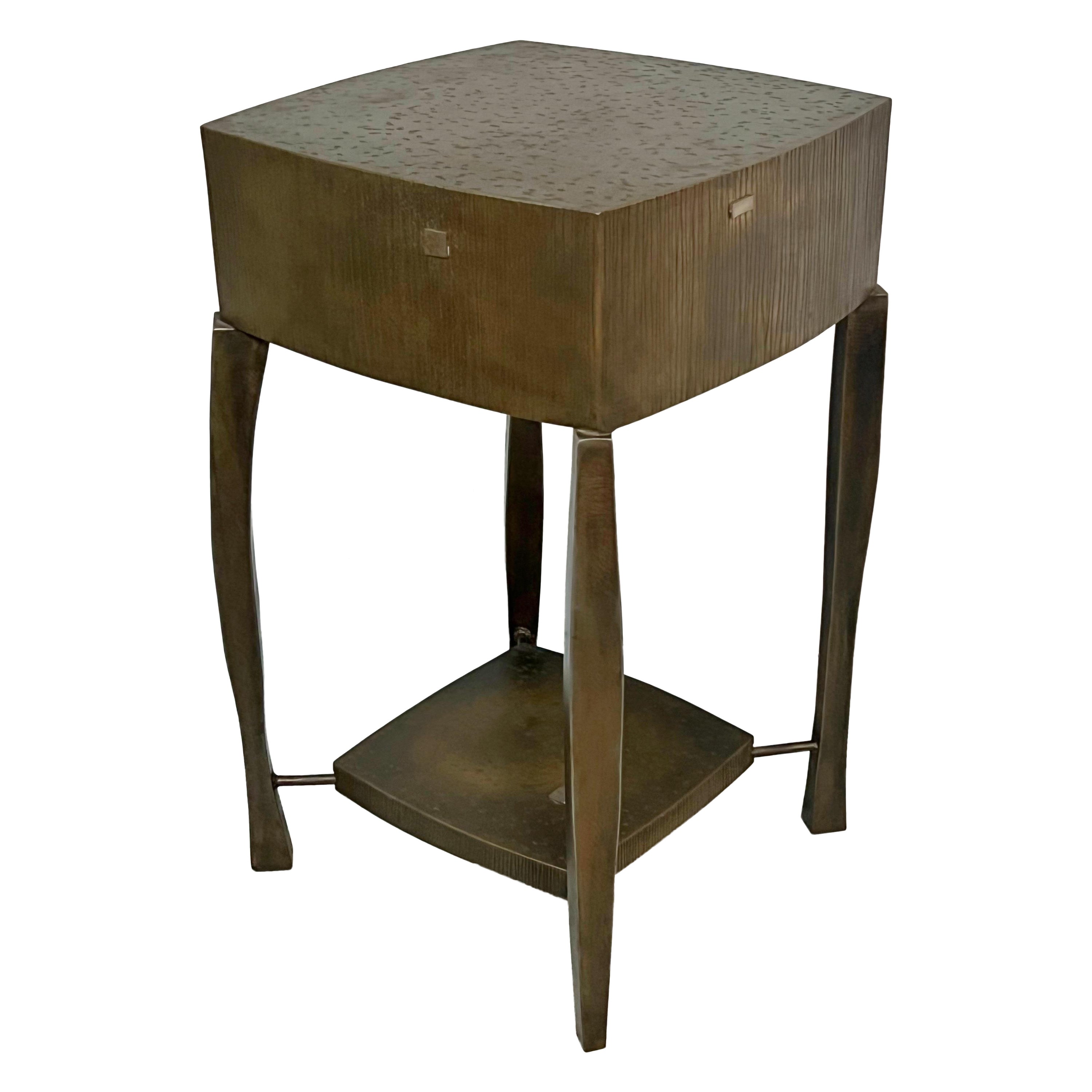 Gary Magakis Sculptural Metal Side Table, 2006
