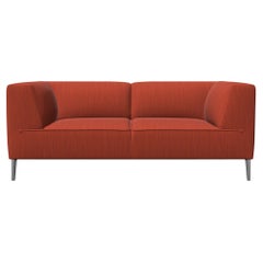 Moooi Double Seat Sofa So Good in Flamboyant Upholstery & Polished Aluminum Feet