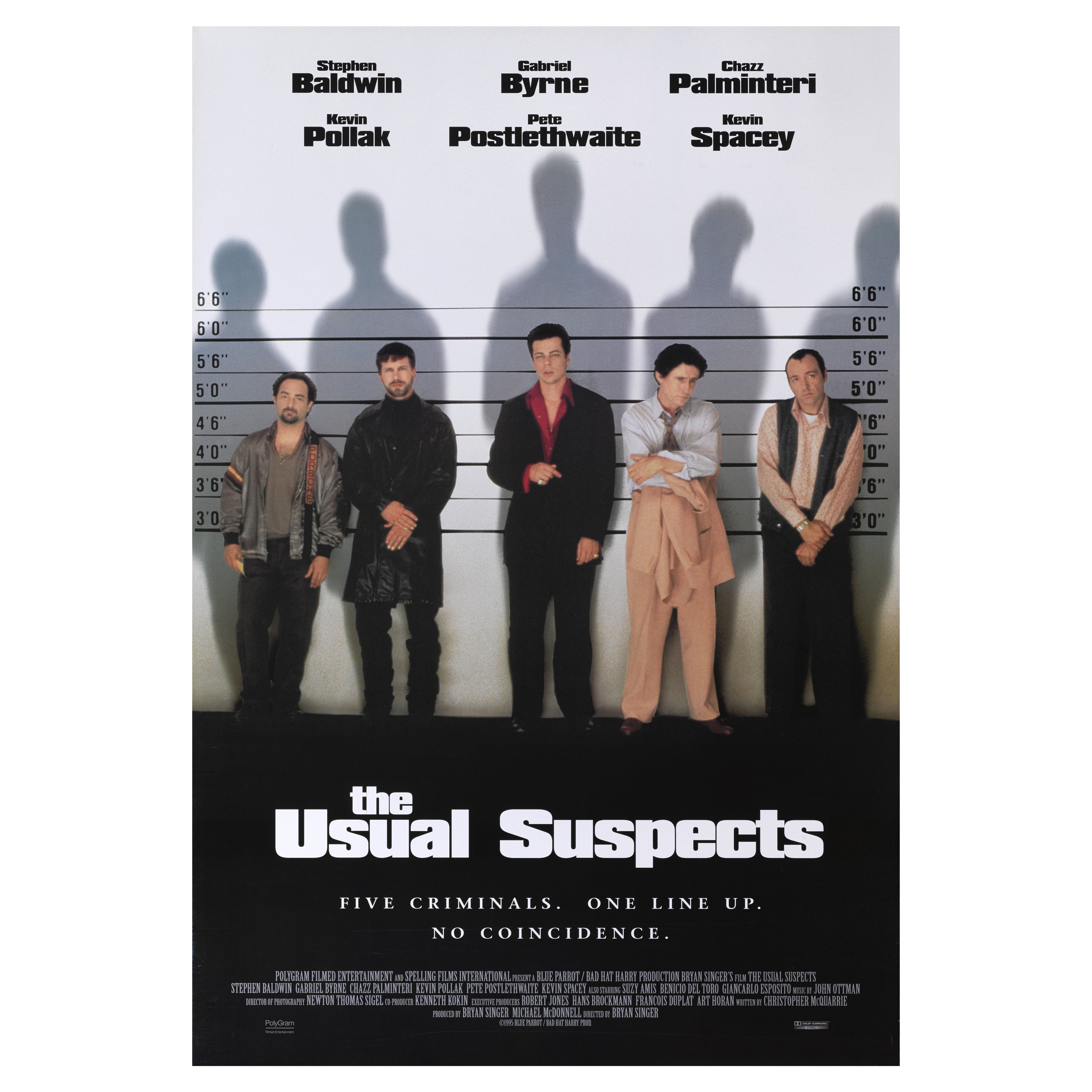 Usual Suspects Bryan Singer Movie Poster Vintage Retro 