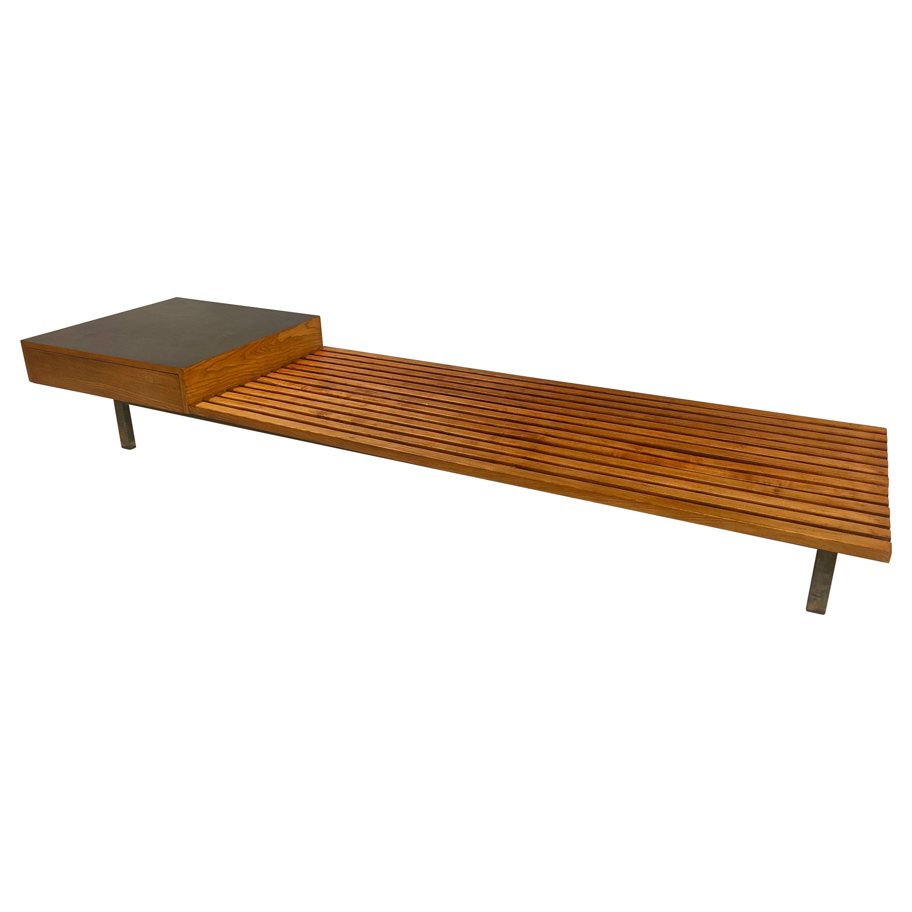 Cansado Bench with Drawers by Charlotte Perriand