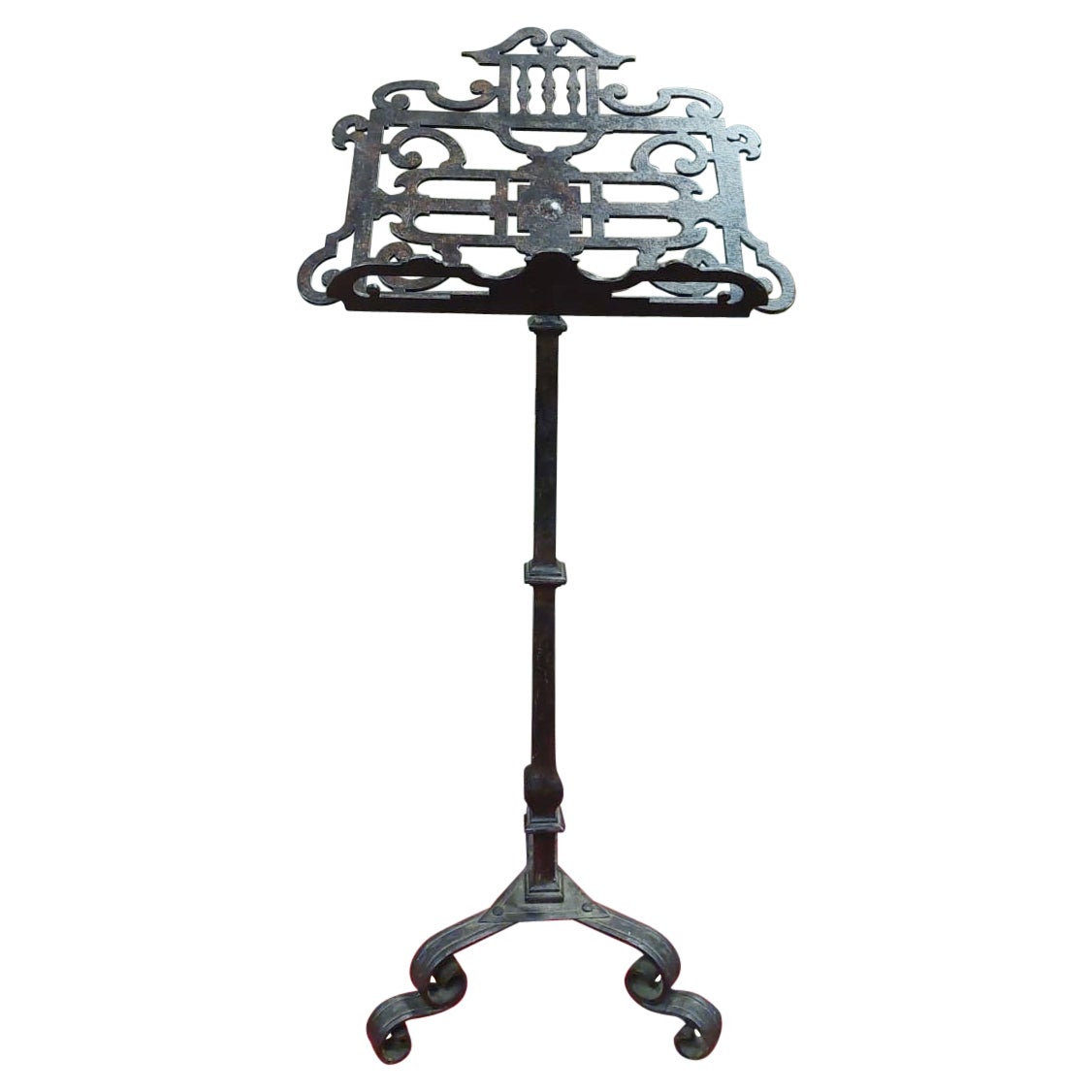 Antique Wrought Iron Lectern, Late 17th Century Italy