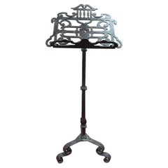 Antique Wrought Iron Lectern, Late 17th Century Italy