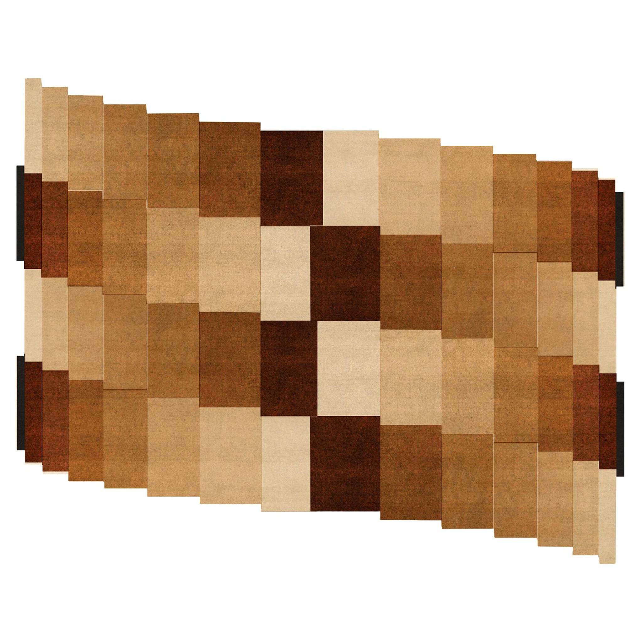 Modern Eclectic Memphis Design Style Rug with Hand Tufted Botanical