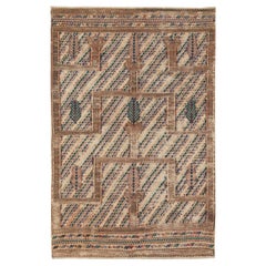 Handgefertigter kaukasischer Flachgewebe-Teppich aus der Mitte des 20. Jahrhunderts