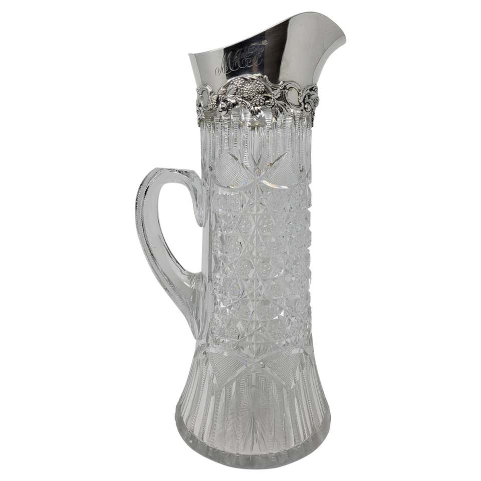19th Century Cut Glass Crystal Pitcher at 1stDibs