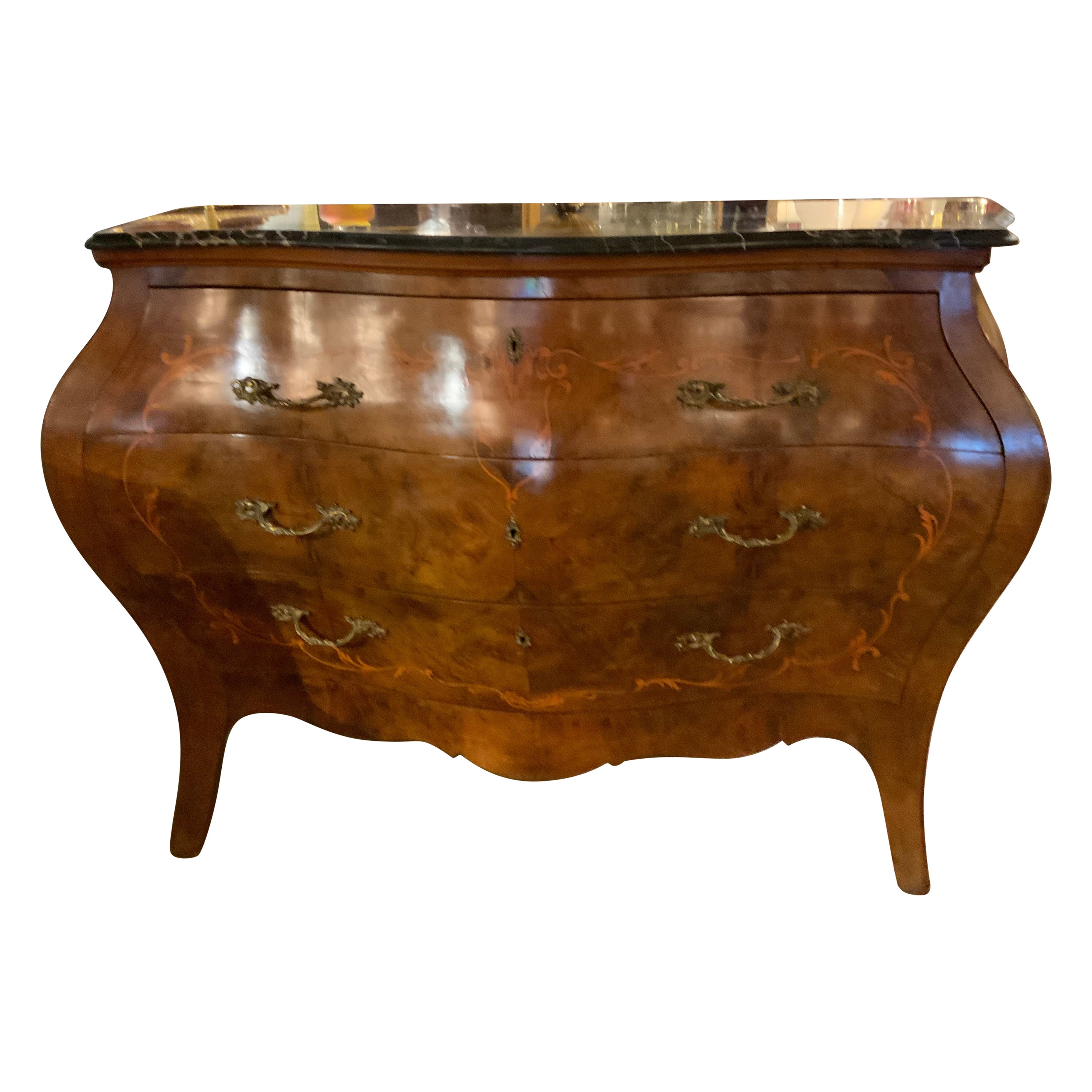 Italian Louis XV-Style Bombe Commode For Sale