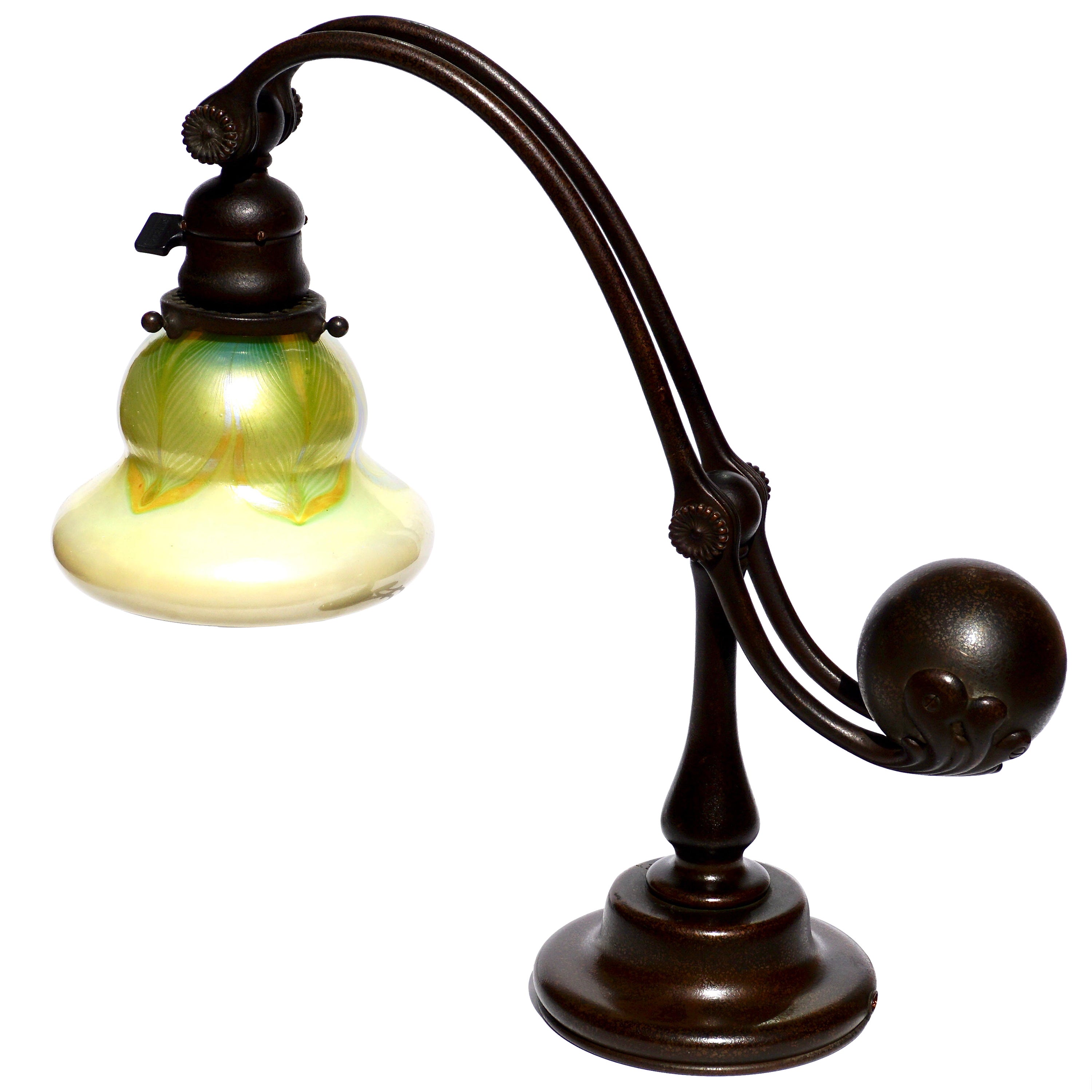 Tiffany Studios Counter Balance Table Lamp