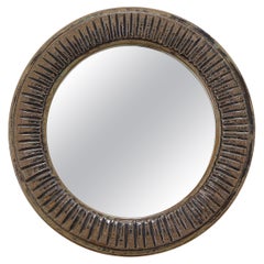 Ceramic Mirror by Barbara Delfosse, France, C. 1970