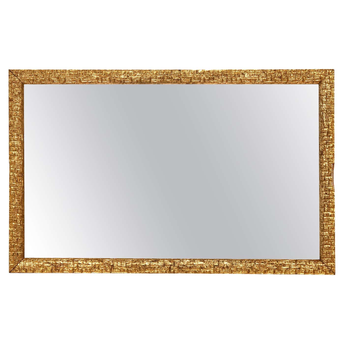 Gold Rectangular Mirror For Sale at 1stDibs large gold mirror