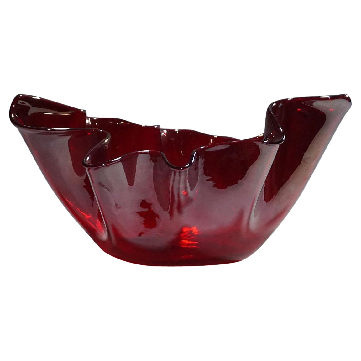 Vase Venini 'Fazzoletto', Venise Murano années 1950