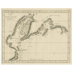 Original Originalkarte, die Region zwischen Kap Grenville und Kap Suckling zeigt, 1803