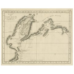 Carta originale che mostra la regione tra Capo Grenville e Capo Suckling, 1803