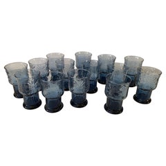 Libbey Country Garden Set of 14 Drink Glasses