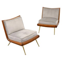 Pair T.H. Robsjohn-Gibbings Lounge Chairs