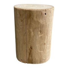 Natural Wood Stump Side Table or Stool