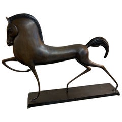 Modernist Etruscan Bronze Horse
