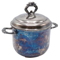 Neoclassical Style Silver Plated Ice Bucket