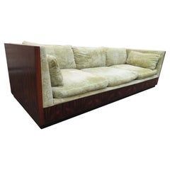 Stunning Signed Milo Baughman Rosewood Case Sofa Mid-Century Modern