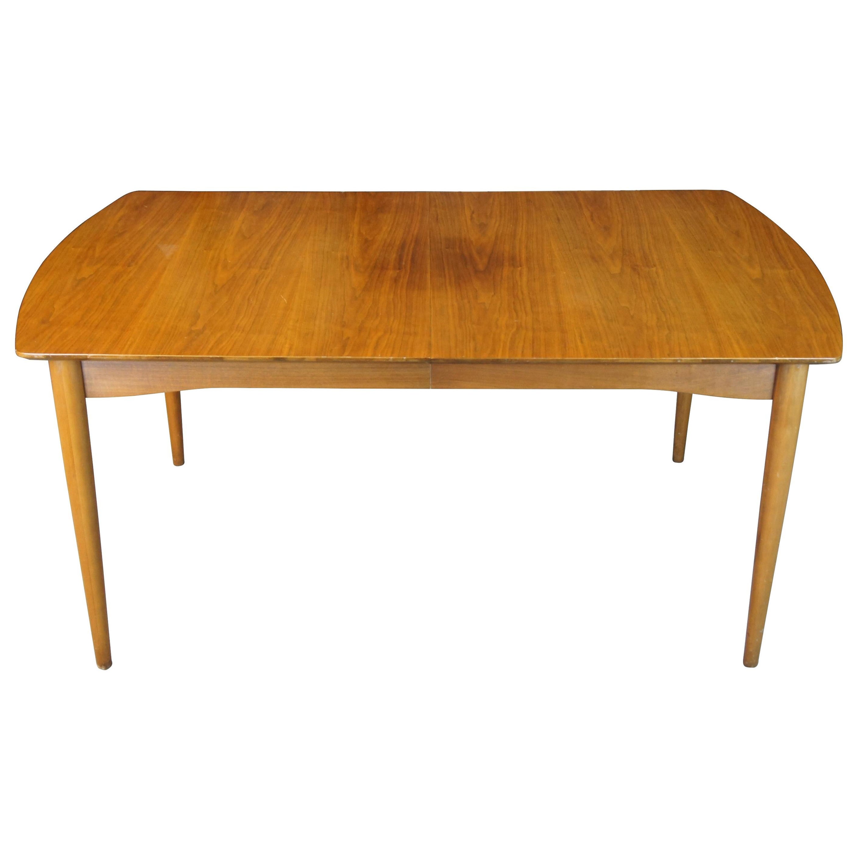 Mid Century Modern Morganton Walnut Extendable Dining Table Danish MCM