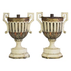 Pair of 18th Century Italian Neoclassical Altar Candleholders