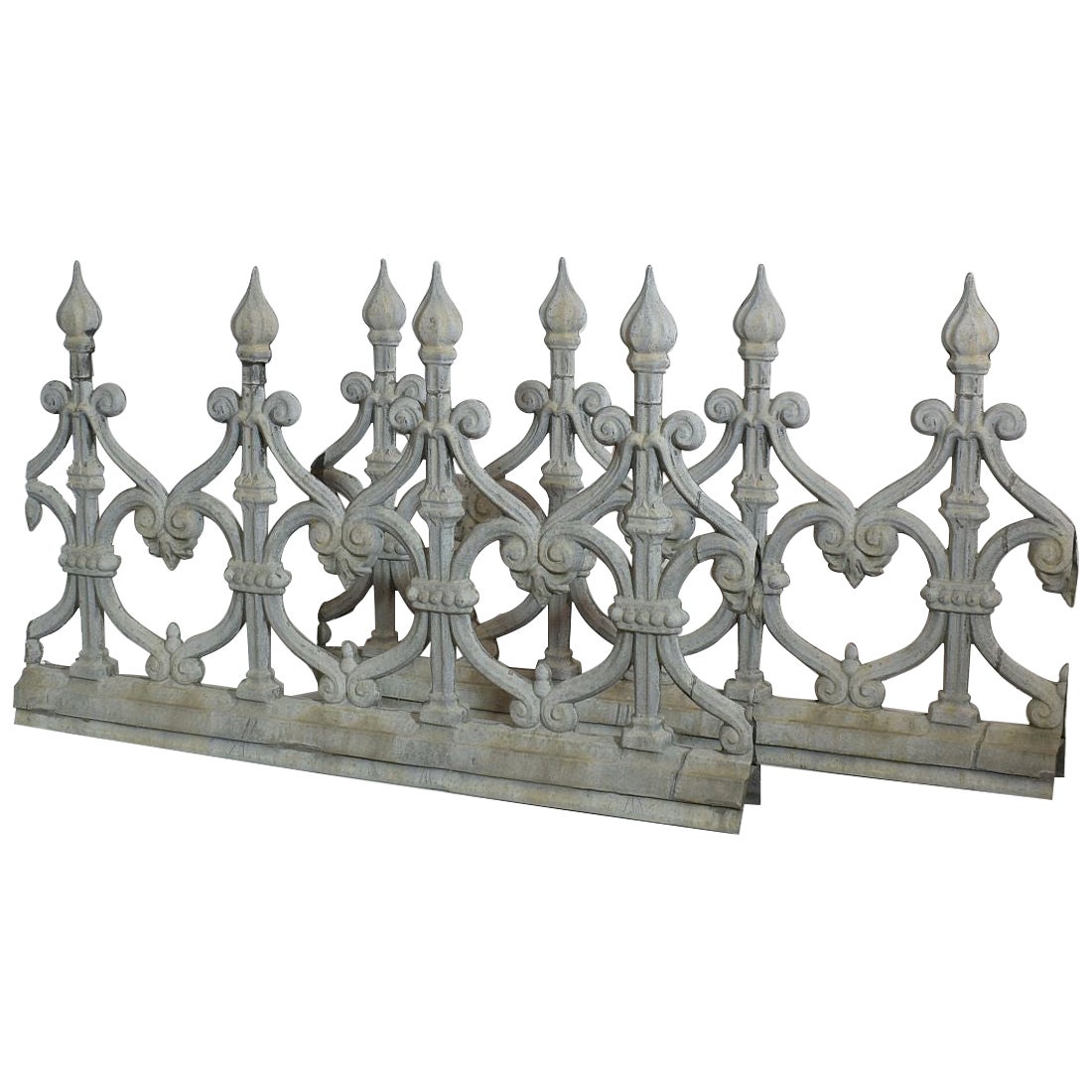 Pair of 19th Century French Zinc Architectural Roof Ornaments or Finials
