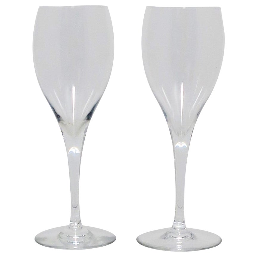 Baccarat French Crystal St Remy Wine or Water Glasses, Set of 2
