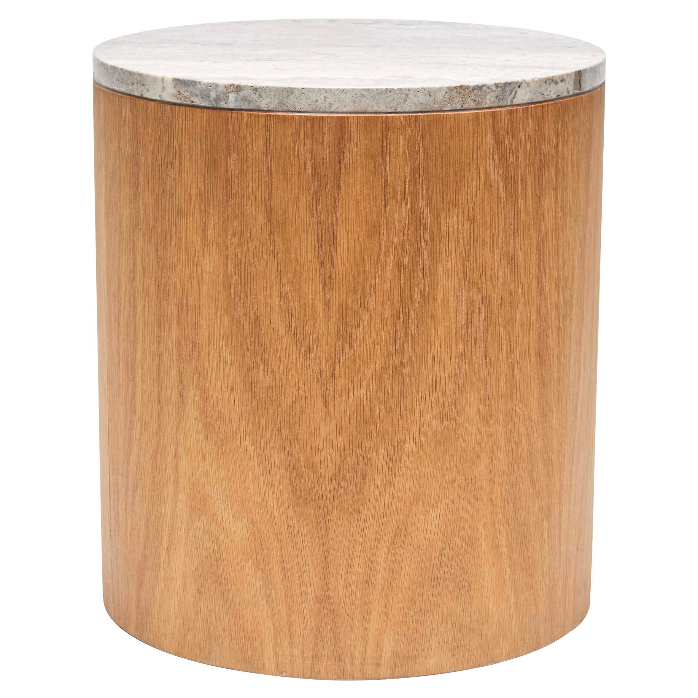 Prospect Side Table with Stone Top by Lawson-Fenning