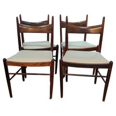 Retro Set of 4 Chairs by Vestervig Eriksen for Tromborg Mobelfabrik, Circa 1960