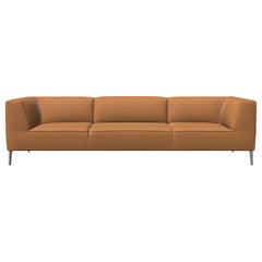 Moooi Triple Seat Sofa So Good in Divina 3, 936 Foam with Polished Aluminum Feet