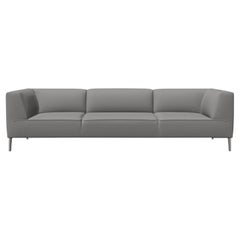 Moooi Triple Seat Sofa So Good in Justo Lyse Upholstery & Polished Aluminum Feet