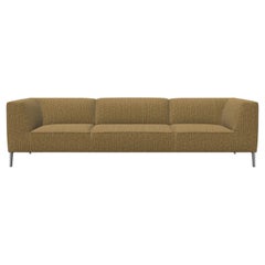 Moooi Triple Seat Sofa So Good in Rainbow Upholstery with Polished Aluminum Feet