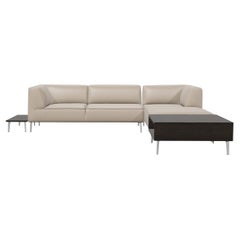 Moooi Sofa So Good Chaise Longue Right with Elements in Abbracci, Oyster Foam