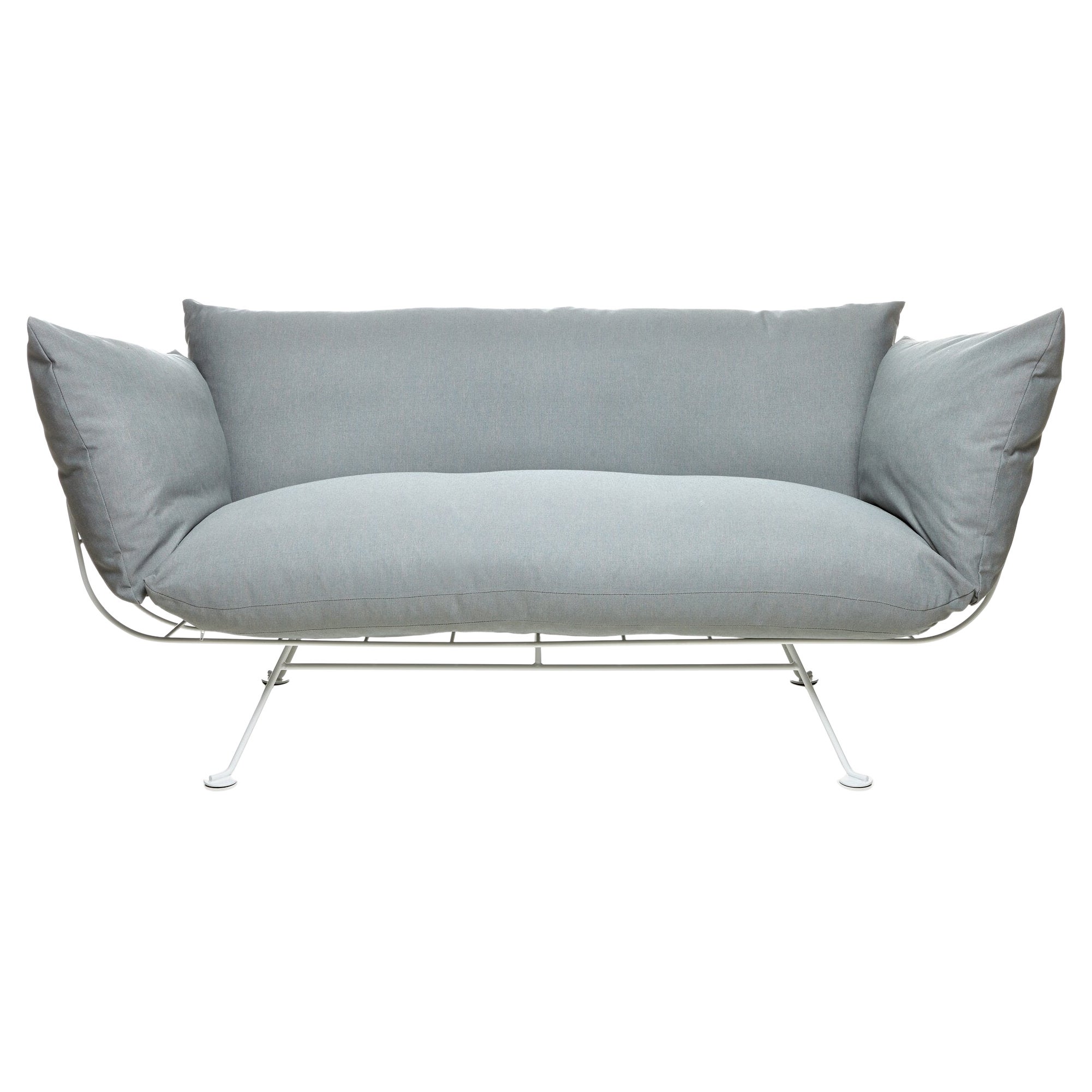 Moooi Nest Double Seater Sofa in Tonica 2 Polsterung mit Metallrahmen