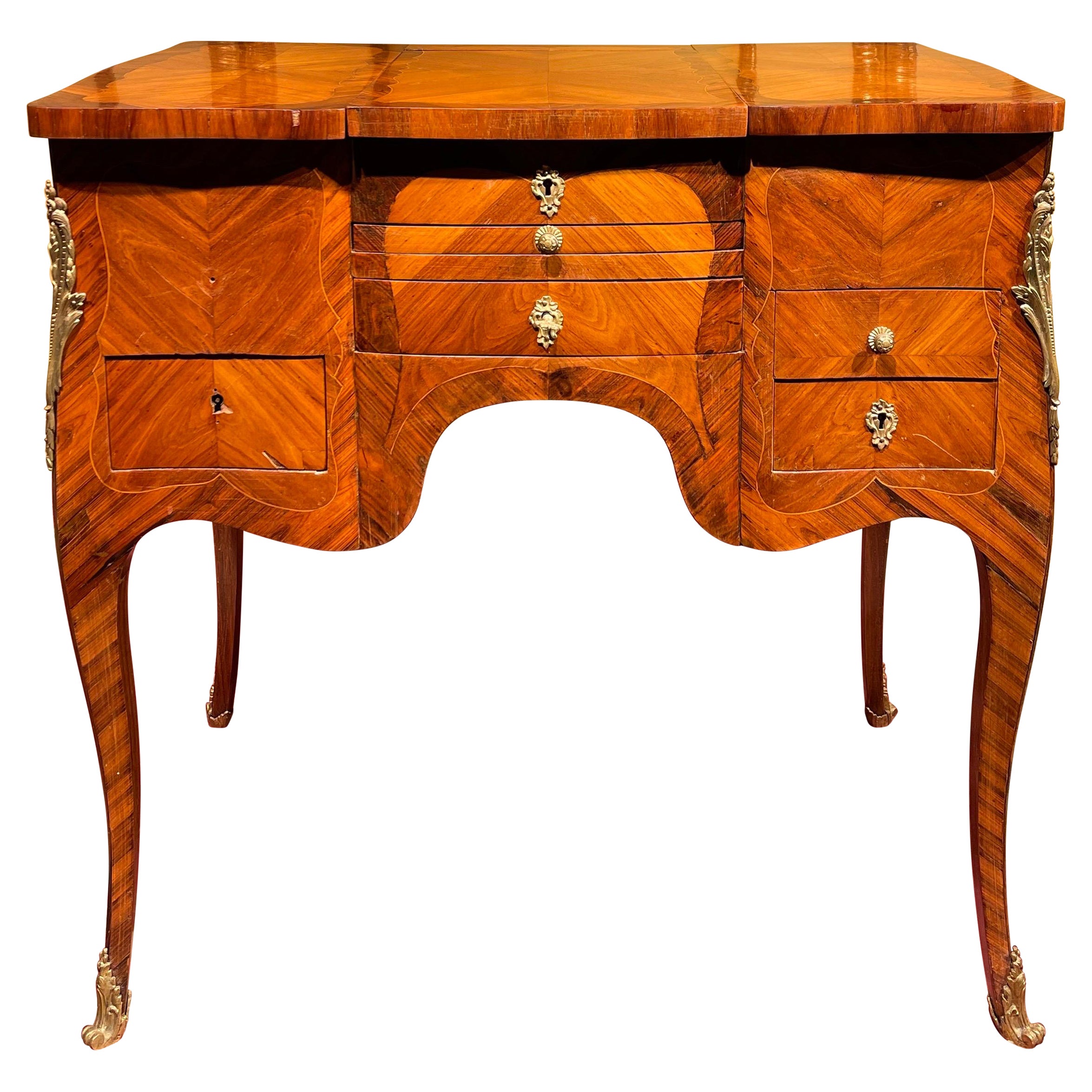 20th Century Louis XV Style Poudreuse / Desk, Paris Around 1900 For Sale