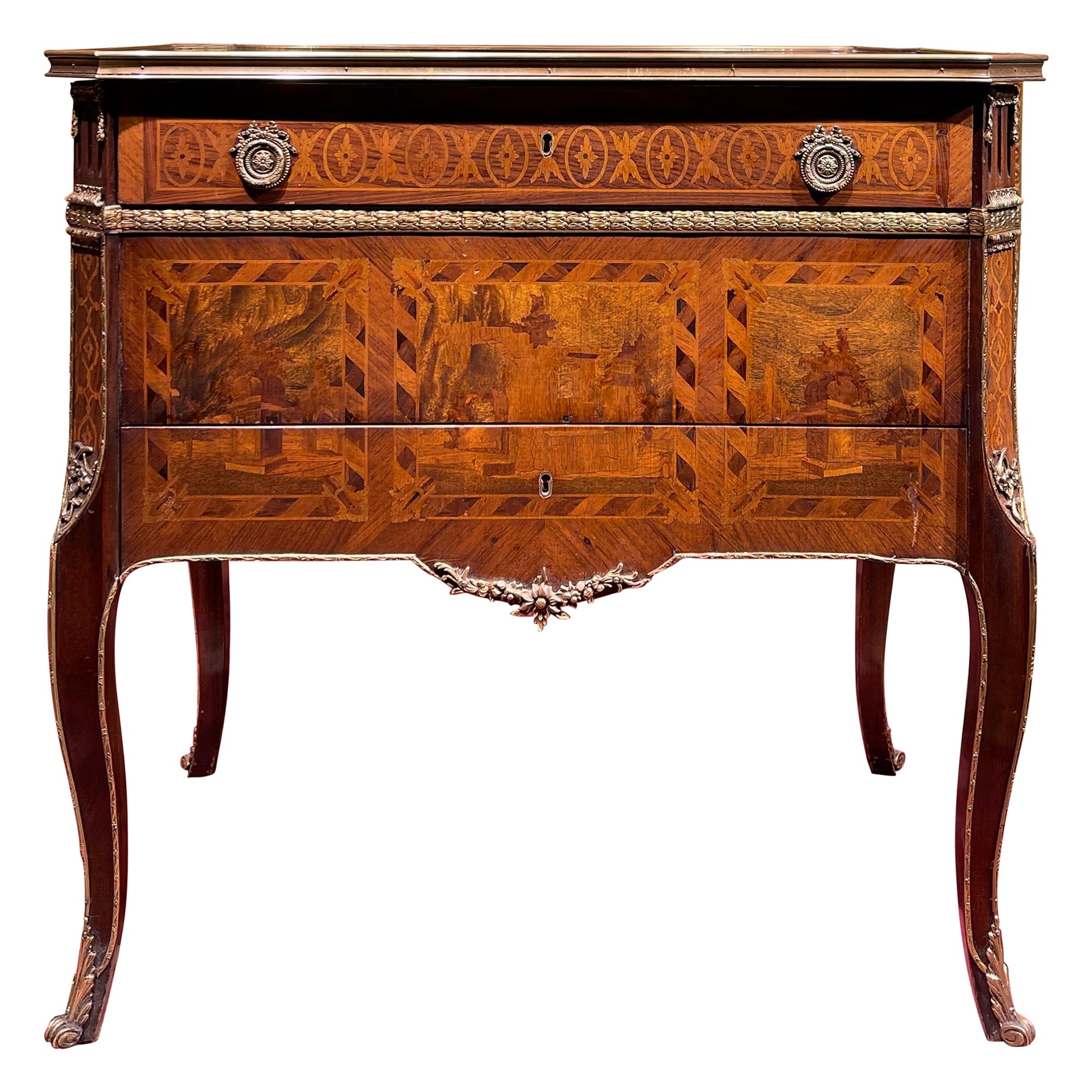 italien Commode/Table de style Louis XV du 20ème siècle, meuble transformable en vente