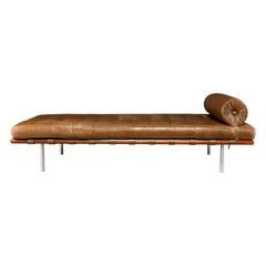 Vintage Barcelona Daybed by Mies Van Der Rohe for Knoll International, 1960s, Signed