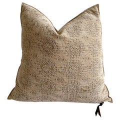 Stone Washed Jacquard French Accent Pillow