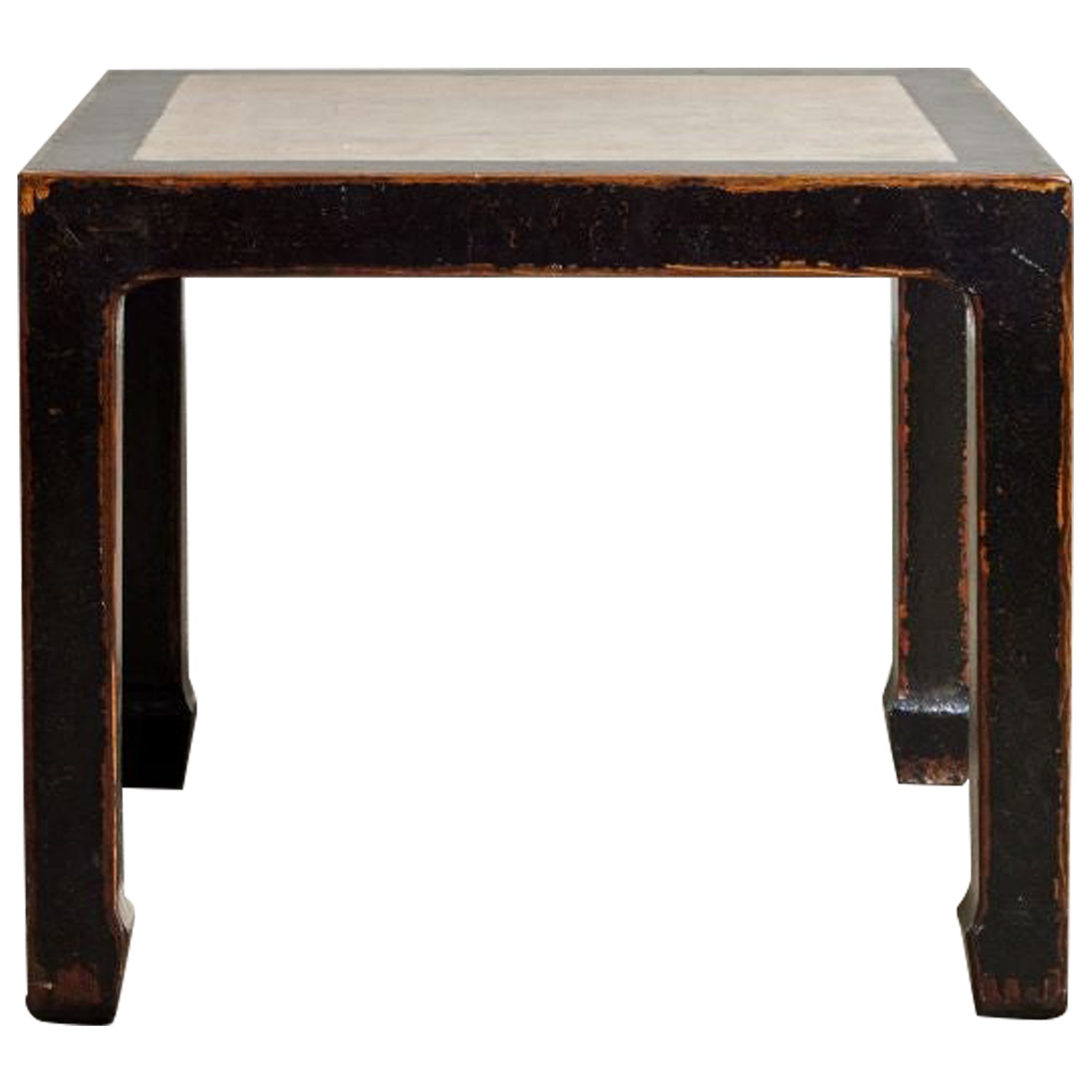 Chinese Inlaid Paving-Stone Stool For Sale