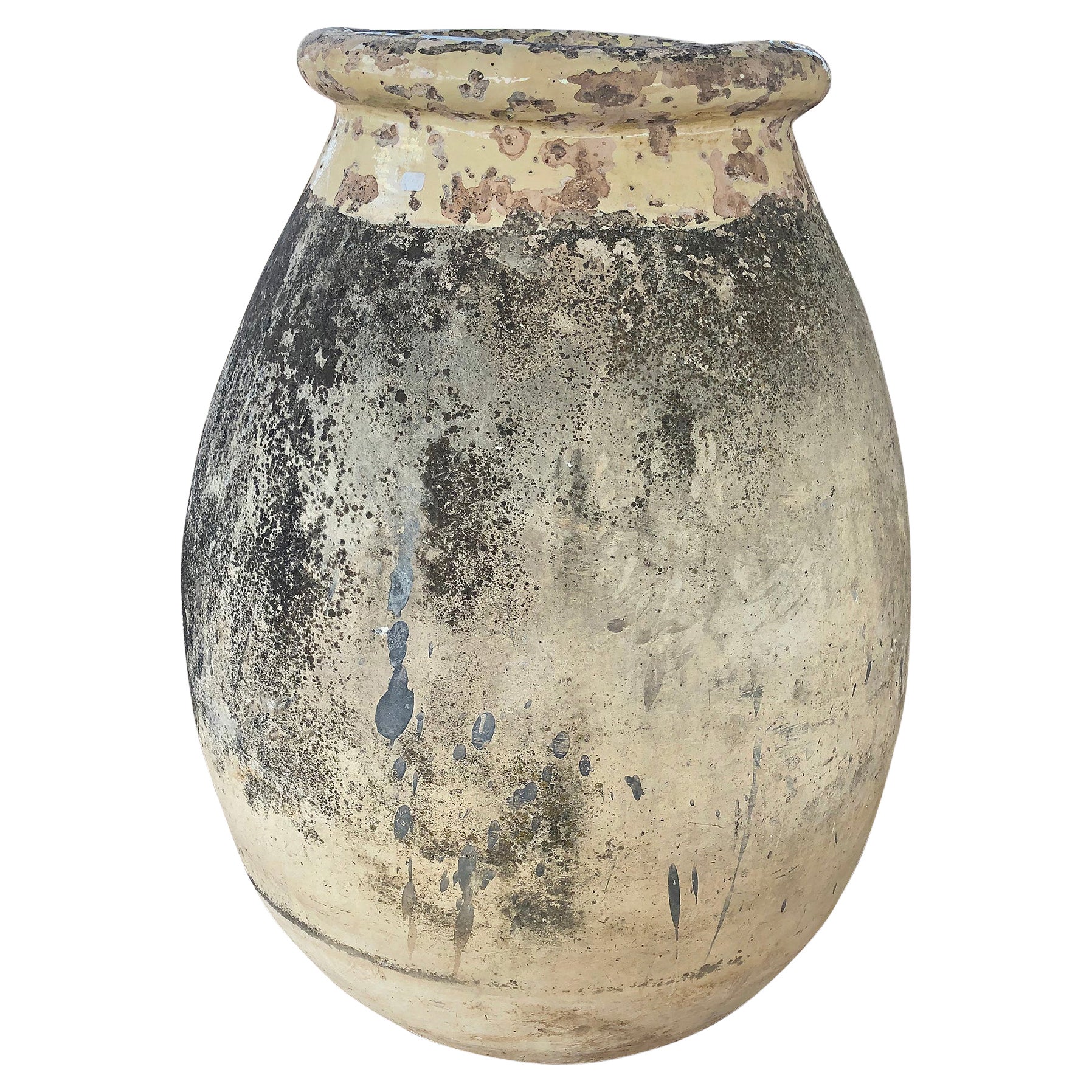 19th Century Biot Olive Oil Jar or Garden Pot Planter K