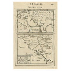 Alte Karte des Reiches der Assyrer & der Flüsse Tigres und Euphrat, 1683