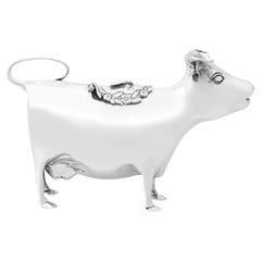 Mappin & Webb Ltd English Sterling Silver Cow Creamer