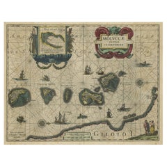 Decorative Map of the Spice Islands in the Mollucas, Indonesia, ca.1640