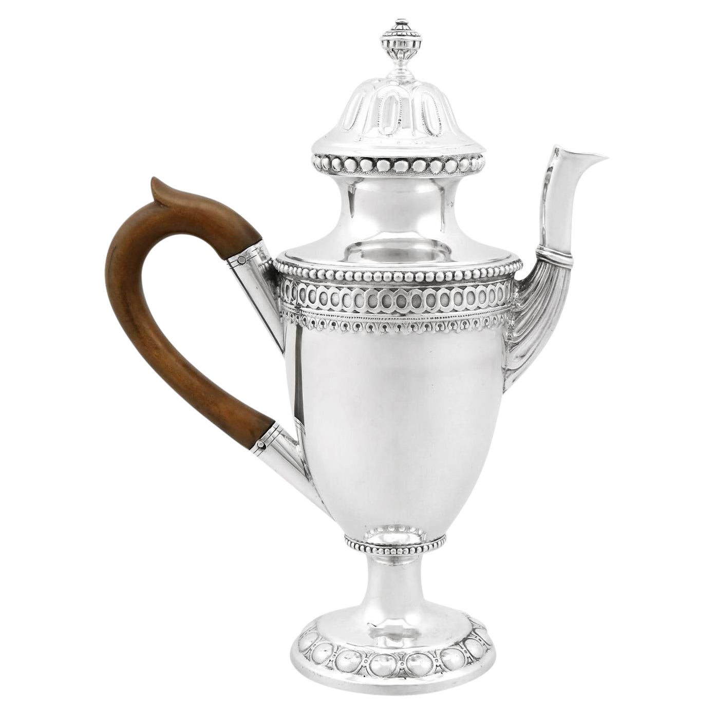 Cafetière allemande en argent du 18e siècle en vente