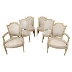 Set of 4 Chairs and 2armchairs