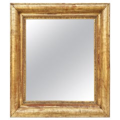 Antique Mirror francese in legno dorato, periodo Louis Philippe, circa 1845