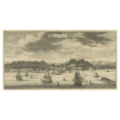 Used Panoramic View of the Town of Malacca, Malaysia, 1726