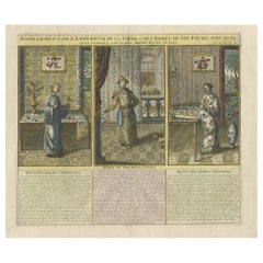 Three Costume Prints of the Emperor of China & of the Ladies of His Court, 1732