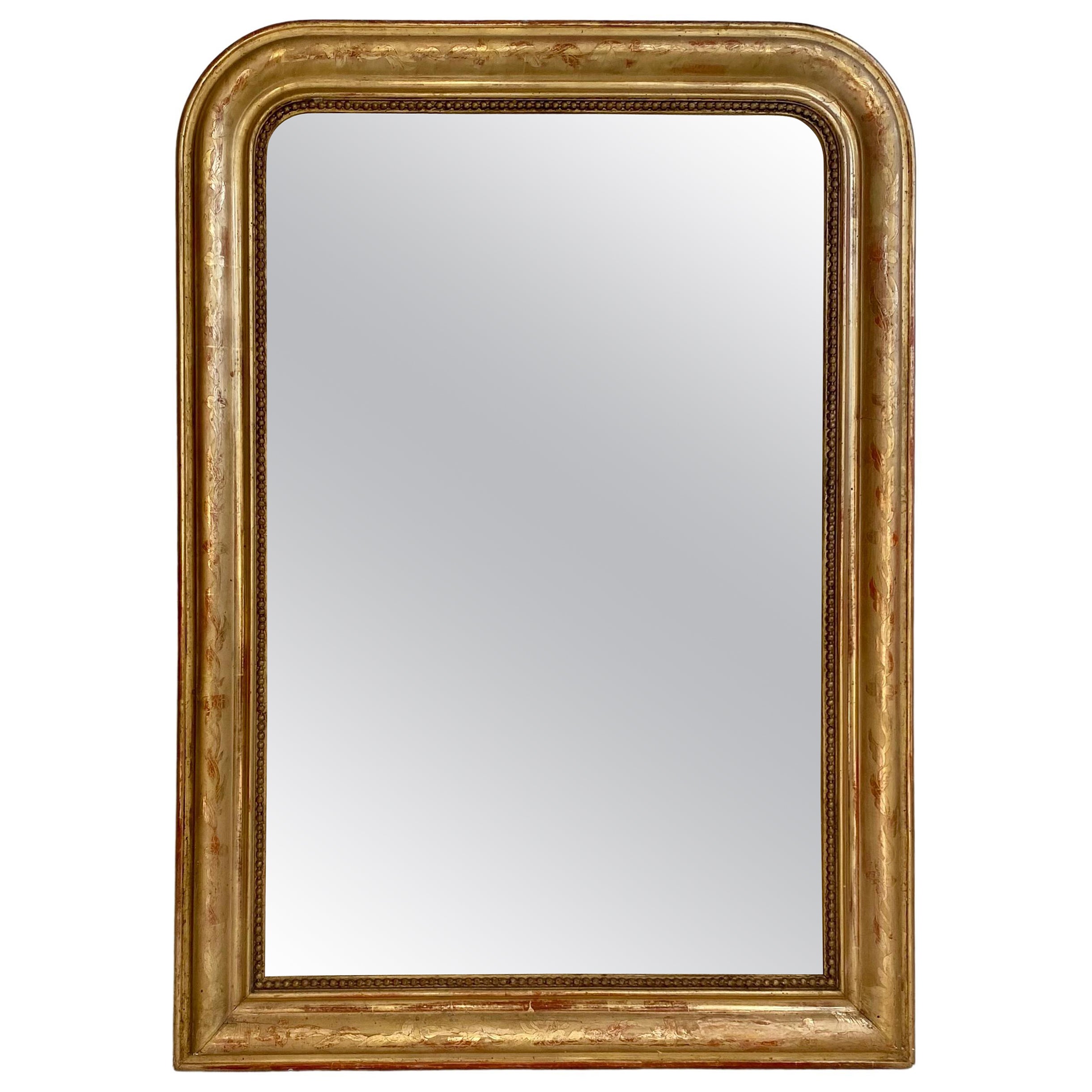 Louis Philippe Style Original Gilt Mirror at 1stDibs