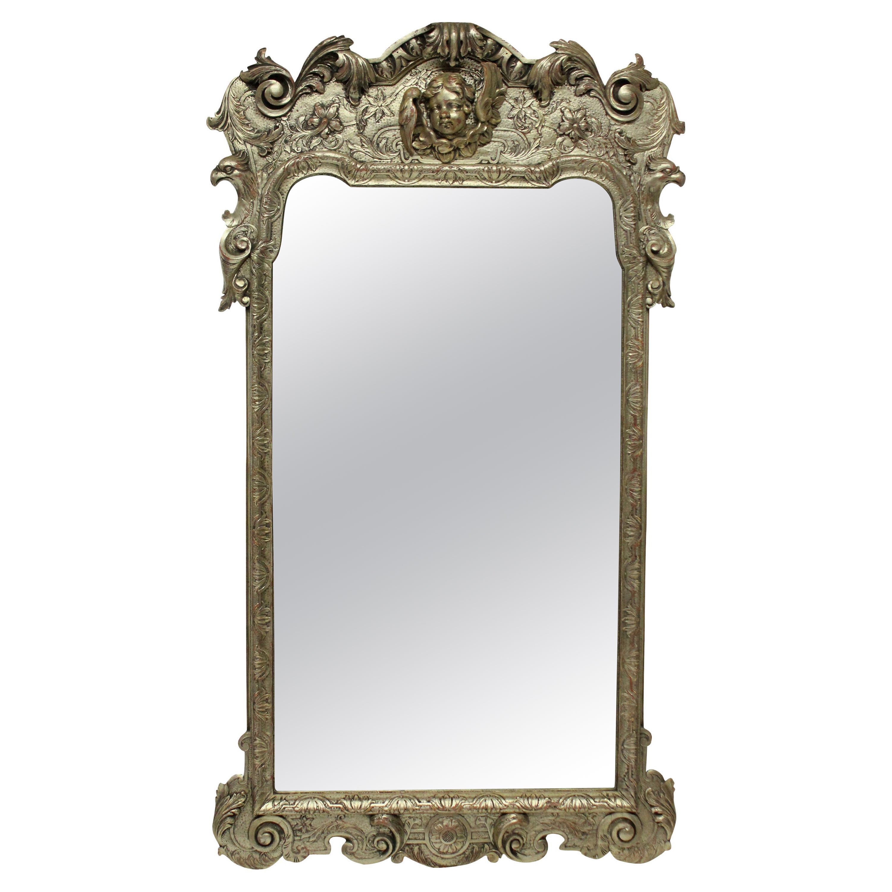 Queen Anne Style Silvered Mirror
