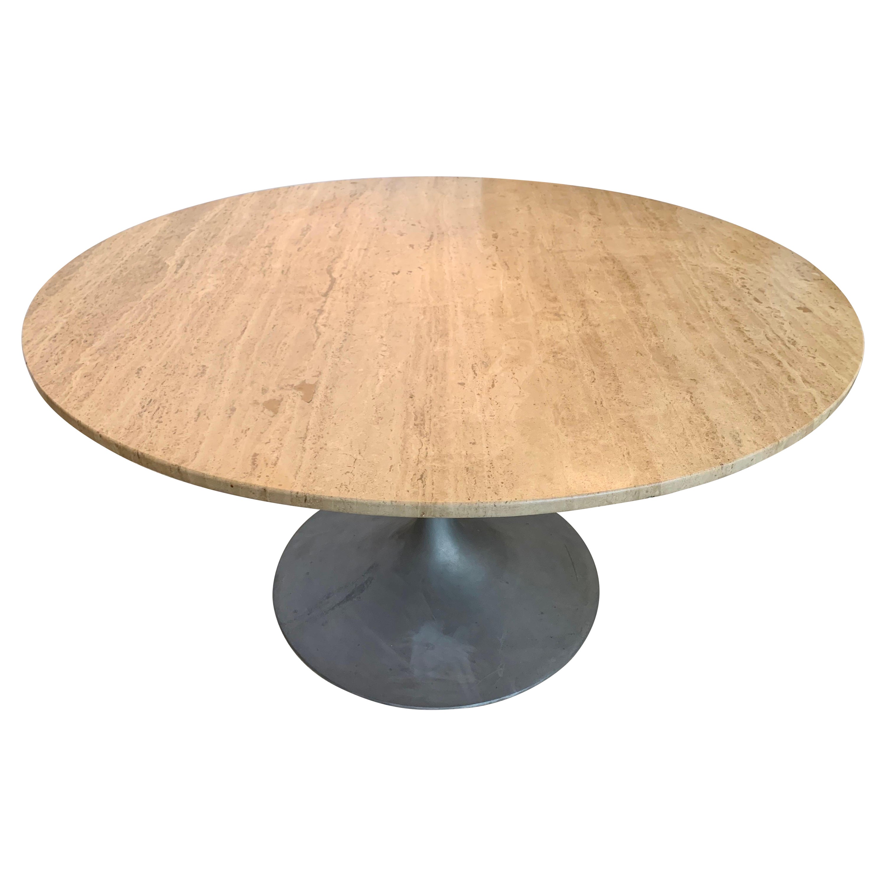 MidCentury Modern Knoll Style Tulip Pedestal Dining Table For Sale at